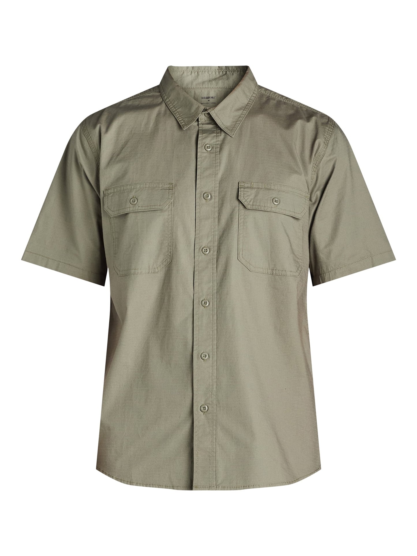 Men's Button Up Short-sleeve Work Shirt, Sizes S-5XL