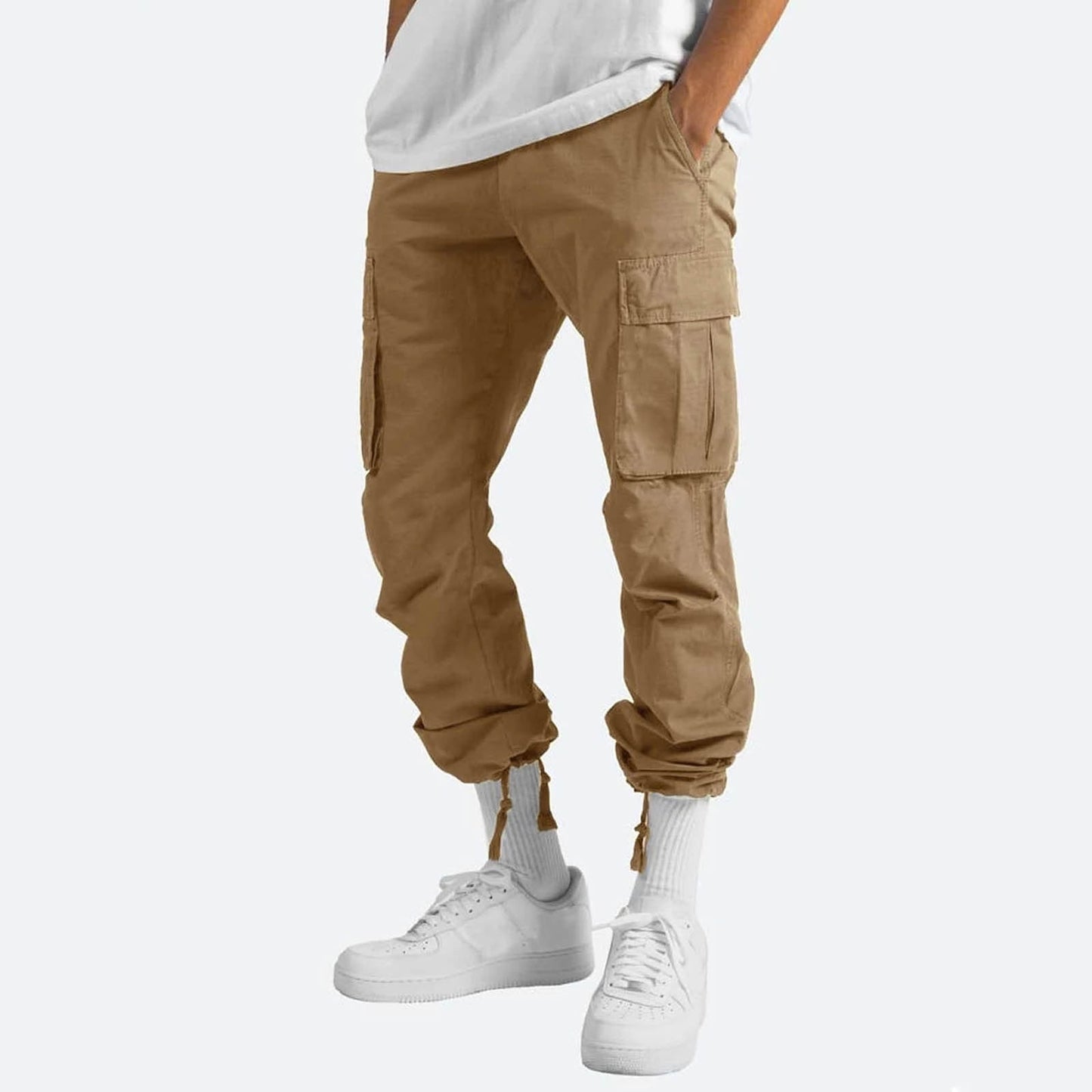 Men's Relaxed Straight-Fit Cargo Work Pants Cargo Style