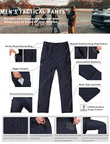 Men's Tactical Pants Water Resistant