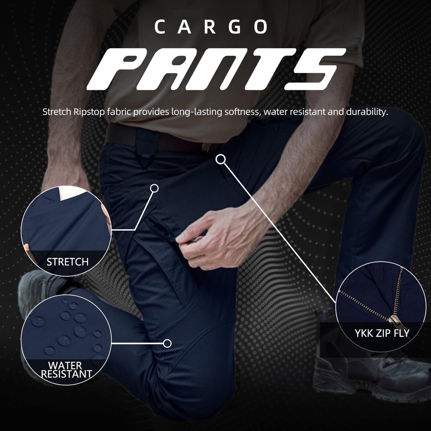 Men's Tactical Pants Water Resistant