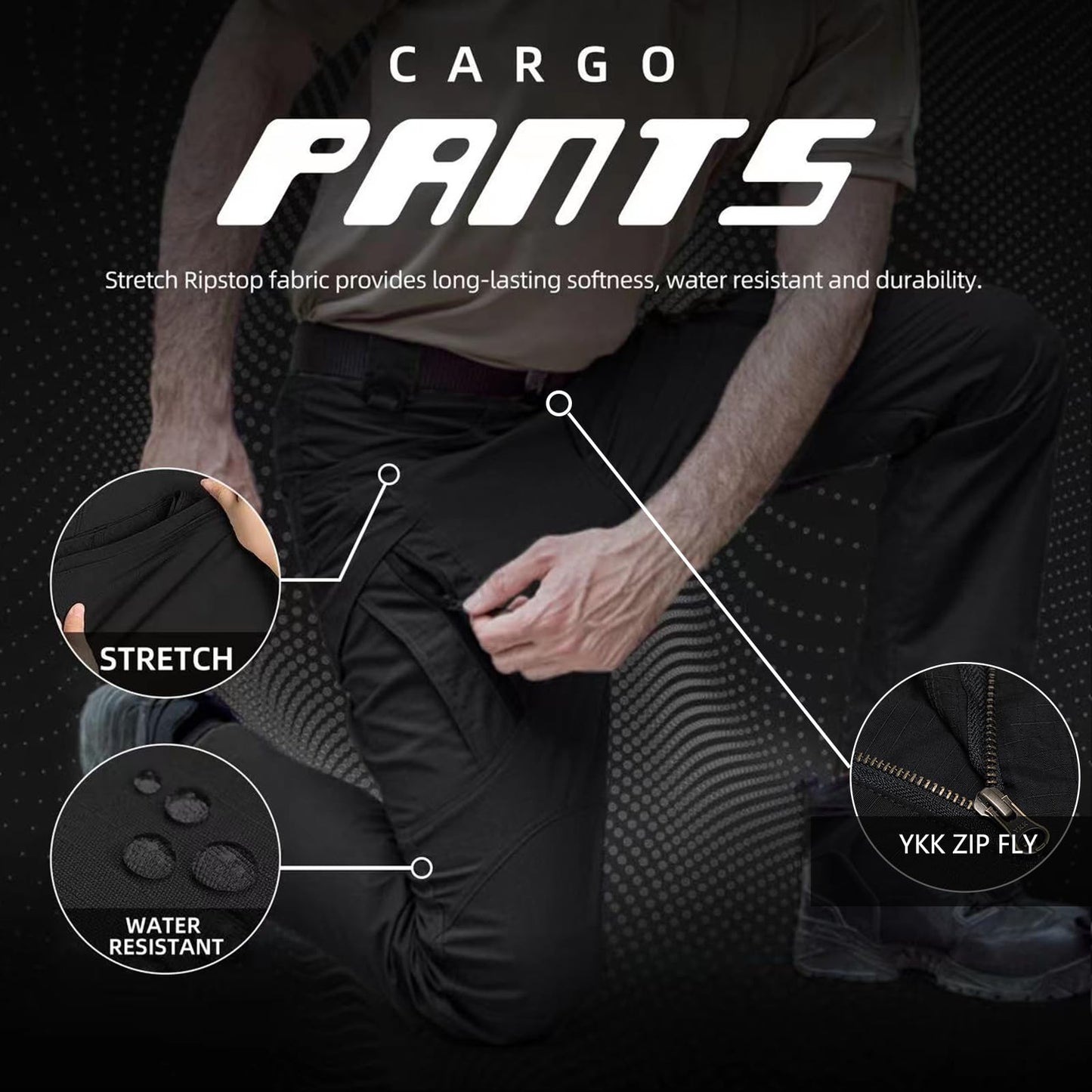 Men's Tactical Pants Water Resistant