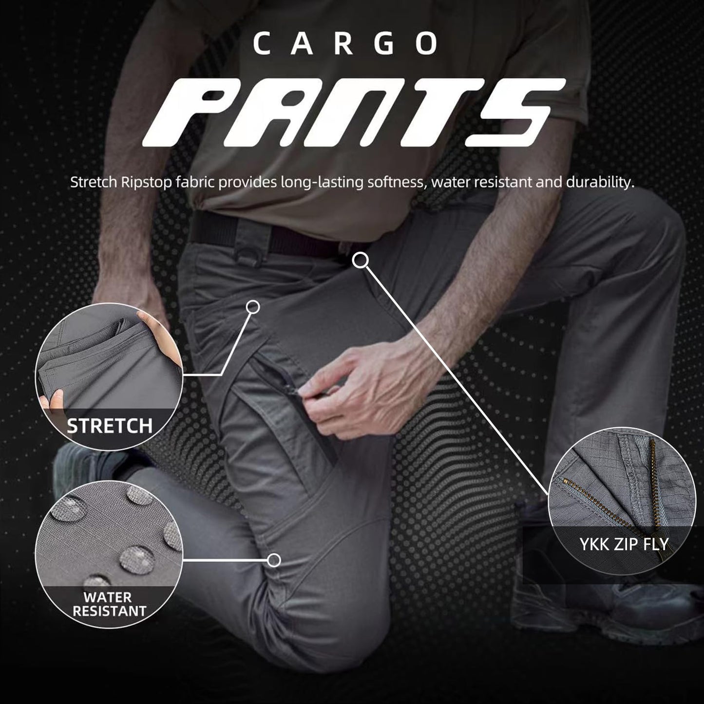 Men's Tactical Pants Water Resistant