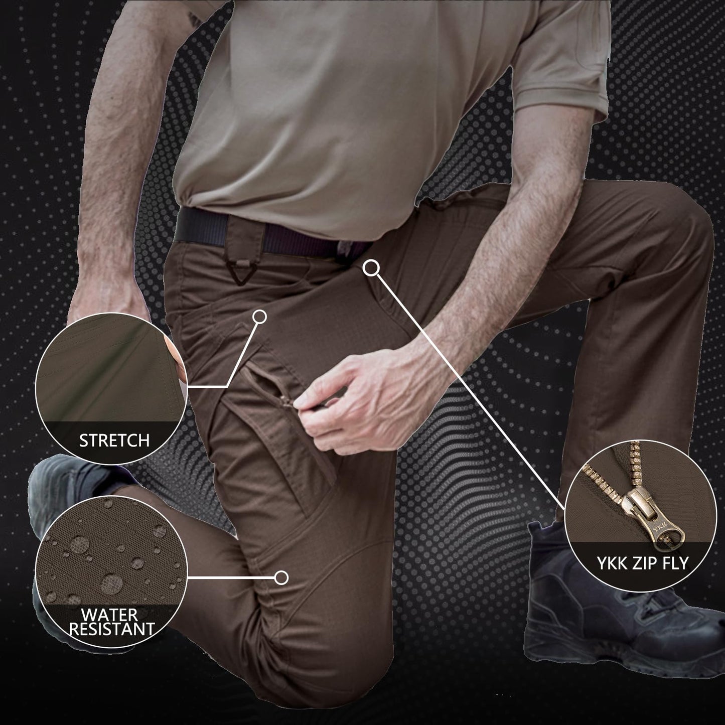 Men's Tactical Pants Water Resistant