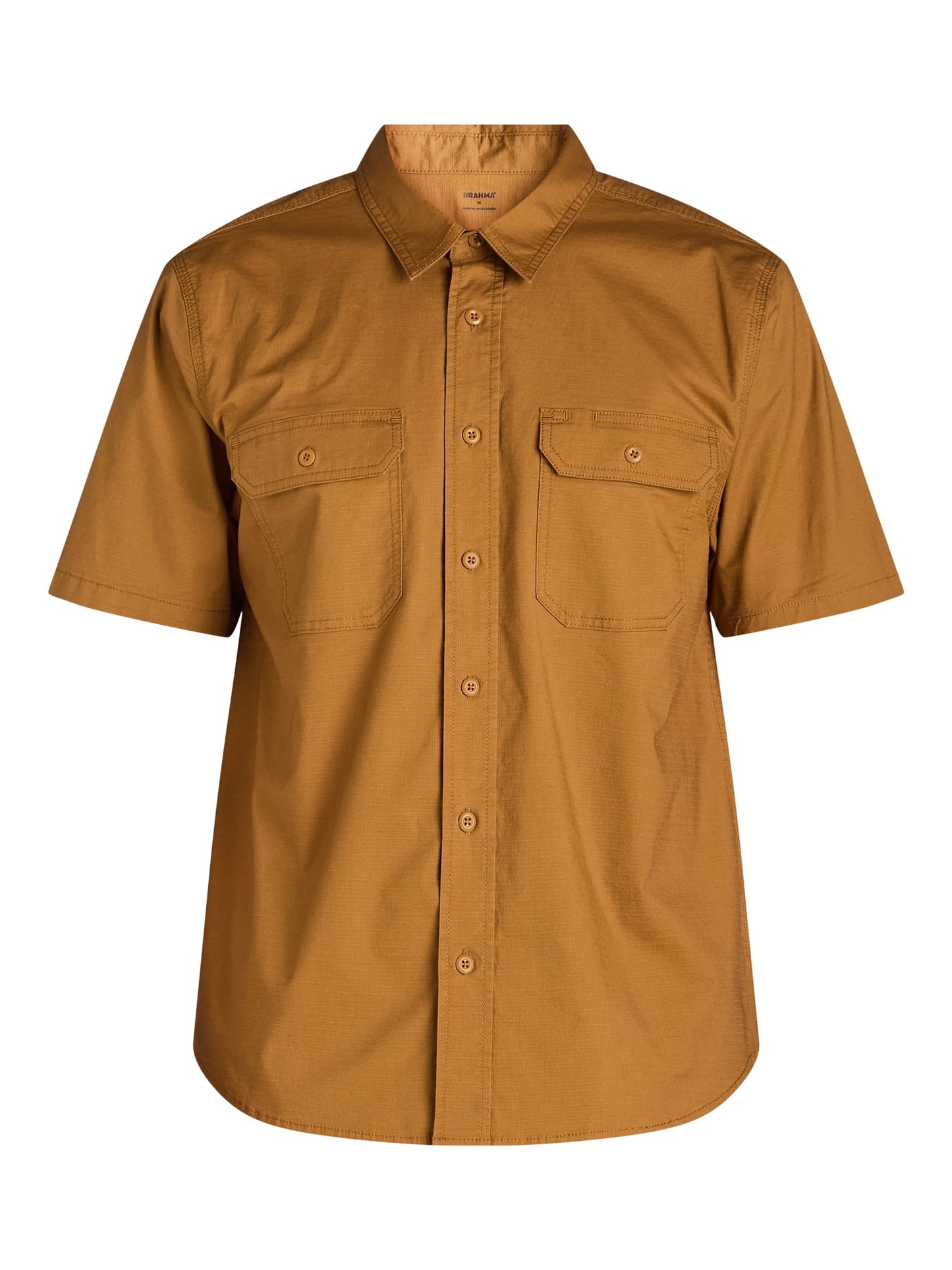 Men's Button Up Short-sleeve Work Shirt, Sizes S-5XL