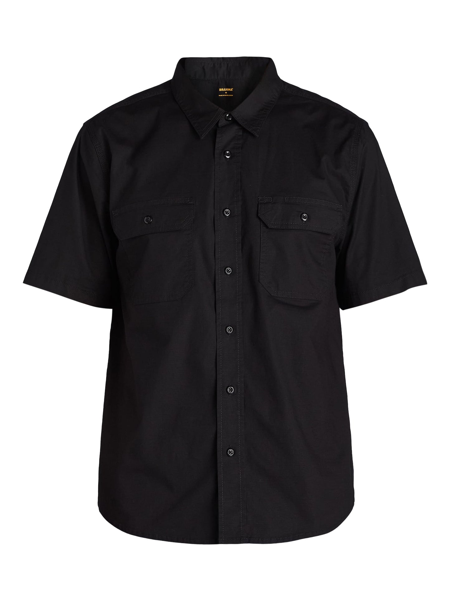 Men's Button Up Short-sleeve Work Shirt, Sizes S-5XL