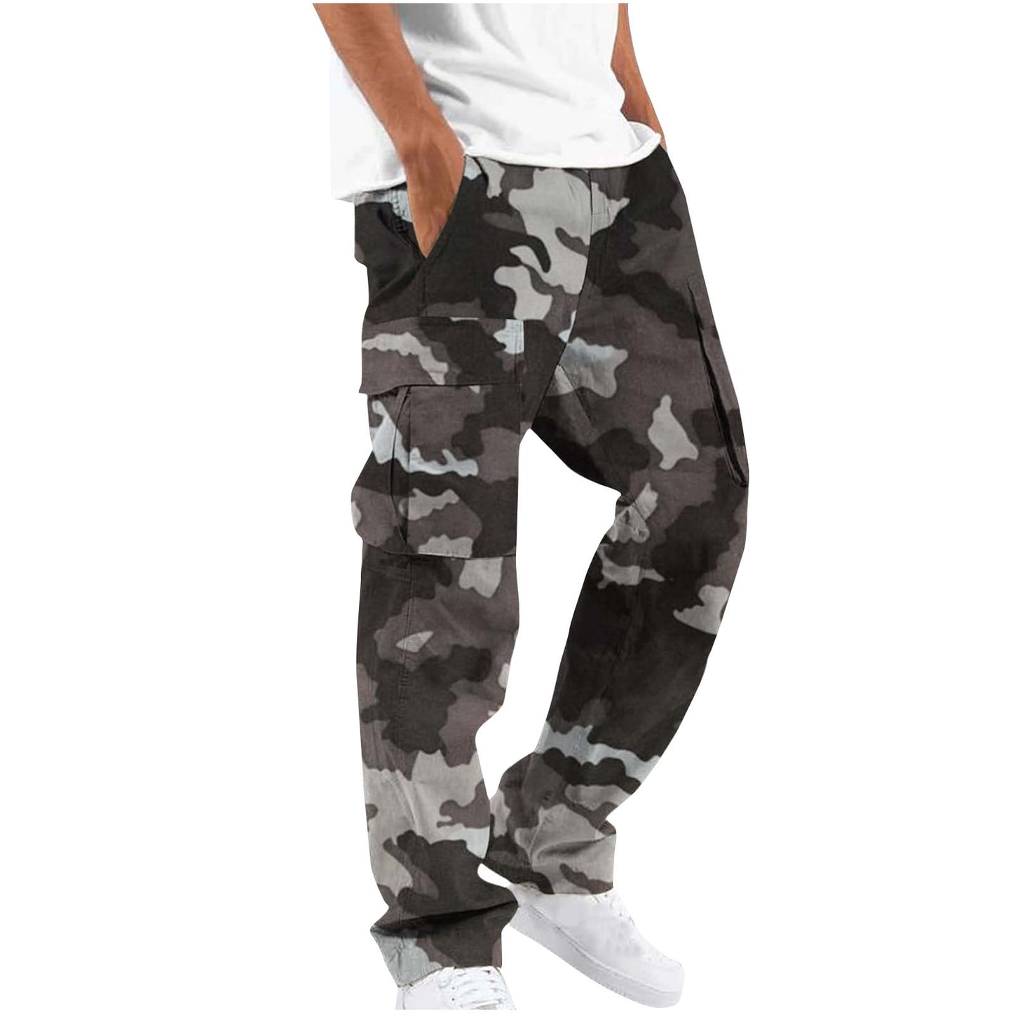 Men's Relaxed Straight-Fit Cargo Work Pants Cargo Style