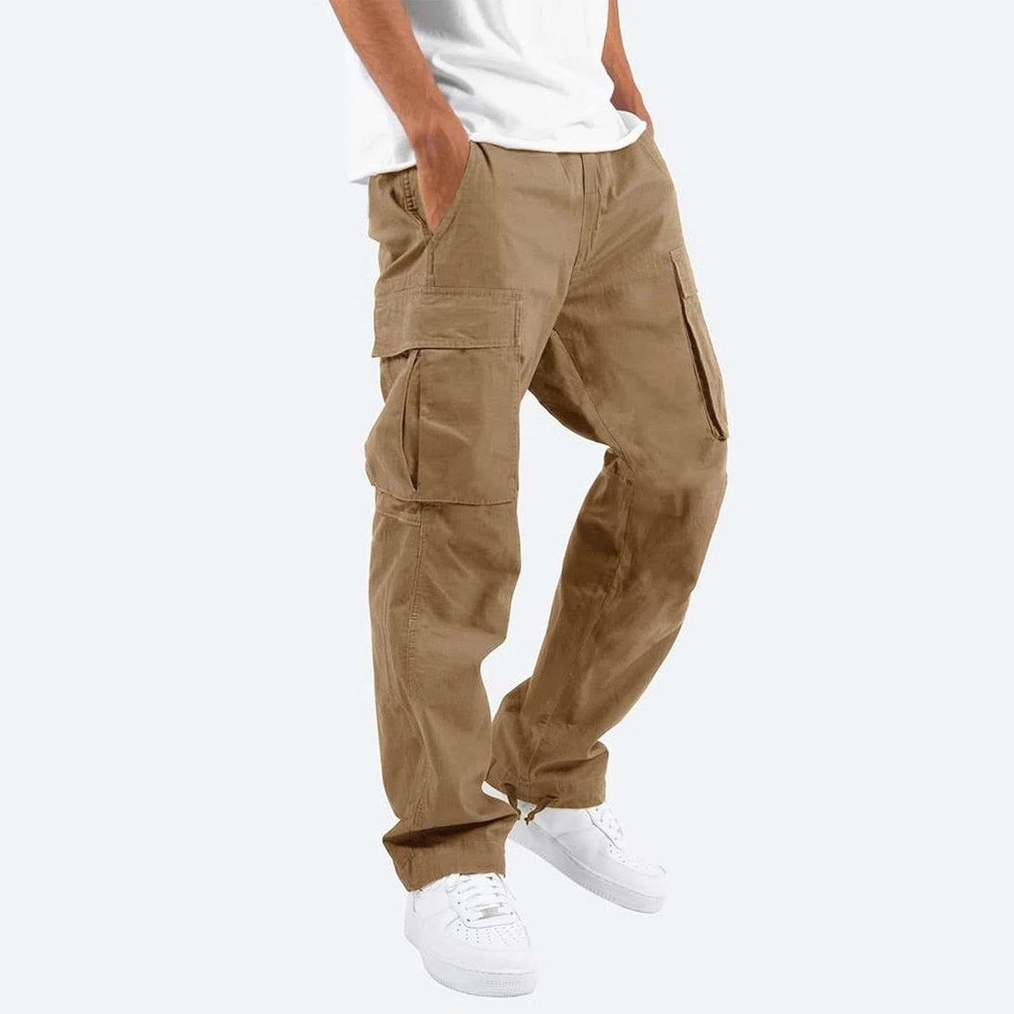 Men's Relaxed Straight-Fit Cargo Work Pants Cargo Style